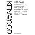 KENWOOD KRC-868D Owner's Manual cover photo