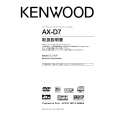 KENWOOD C-AXD7 Owner's Manual cover photo