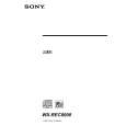 SONY WXREC8000 Owner's Manual cover photo