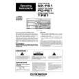 PIONEER SX-F21/NV Owner's Manual cover photo