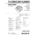 SONY DCJ500 Service Manual cover photo