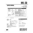 SONY HVL5D Service Manual cover photo