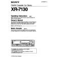 SONY XR-7130 Owner's Manual cover photo