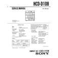 SONY HCDD108 Service Manual cover photo