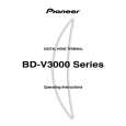 PIONEER BD-V3000 Series Owner's Manual cover photo