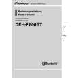 PIONEER DEH-P800BT/EW5 Owner's Manual cover photo