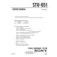 SONY STU-651 Service Manual cover photo