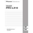 PIONEER PRV-LX10/WK/RB Owner's Manual cover photo