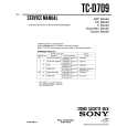 SONY TC-D709 Service Manual cover photo