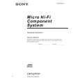 SONY CMT-EP707 Owner's Manual cover photo