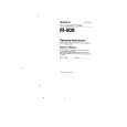 SONY M-909 Owner's Manual cover photo