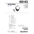 SONY MDR-NC5 Owner's Manual cover photo
