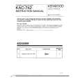 KENWOOD KAC742 Owner's Manual cover photo