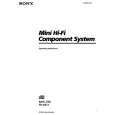 SONY MHC-550 Owner's Manual cover photo