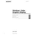 SONY GDM-200PS Owner's Manual cover photo