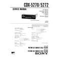 SONY CDX5270 Service Manual cover photo