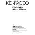 KENWOOD KDVS210P Owner's Manual cover photo