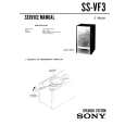 SONY SS-VF3 Service Manual cover photo