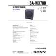 SONY SAWX700 Service Manual cover photo