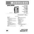 SONY WMA10 Service Manual cover photo