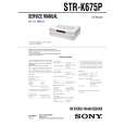SONY STRK675P Service Manual cover photo