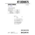SONY HTDDW675 Service Manual cover photo