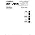 PIONEER CSV180 Owner's Manual cover photo