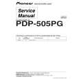 PIONEER PDP505PG Service Manual cover photo