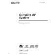 SONY DAV-C450 Owner's Manual cover photo