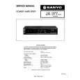 SANYO JA 377 Service Manual cover photo