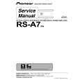 PIONEER RS-A7/EW Service Manual cover photo