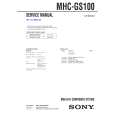 SONY MHCGS100 Service Manual cover photo