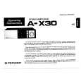 PIONEER A-X30 Owner's Manual cover photo