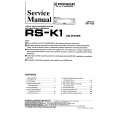 PIONEER RSK1 Service Manual cover photo