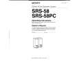 SONY SRS58 Owner's Manual cover photo