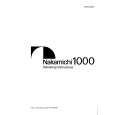 NAKAMICHI 1000 Owner's Manual cover photo