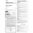 SONY ICF-C112 Owner's Manual cover photo