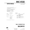 SONY MHCVX550 Service Manual cover photo