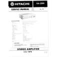 HITACHI HA2500 Service Manual cover photo