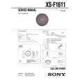 SONY XSF1611 Service Manual cover photo