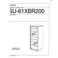 SONY SU61XBR200 Owner's Manual cover photo