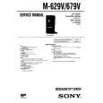 SONY M629V Service Manual cover photo