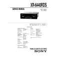 SONY XR6440RDS Service Manual cover photo