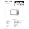 SANYO 12T280-4 Service Manual cover photo