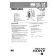 SONY WM-50 Service Manual cover photo