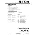 SONY MHCVX99 Service Manual cover photo