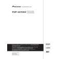 PIONEER PDP-4270XD Owner's Manual cover photo