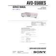 SONY AVD-S500ES Service Manual cover photo