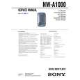 SONY NWA1000 Service Manual cover photo