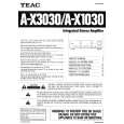 TEAC A-X1030 Owner's Manual cover photo